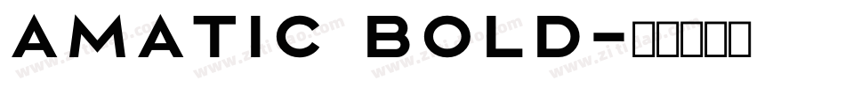 amatic bold字体转换